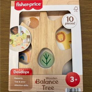 Fisher-Price Wooden Balance Tree with Animal Figures
